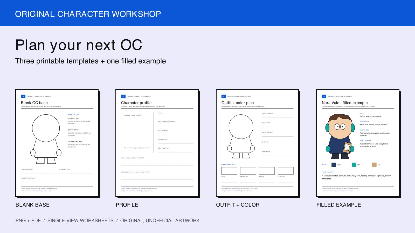 South Park OC Base: Character Templates & Examples South Park OC Base: Character Templates & Examples