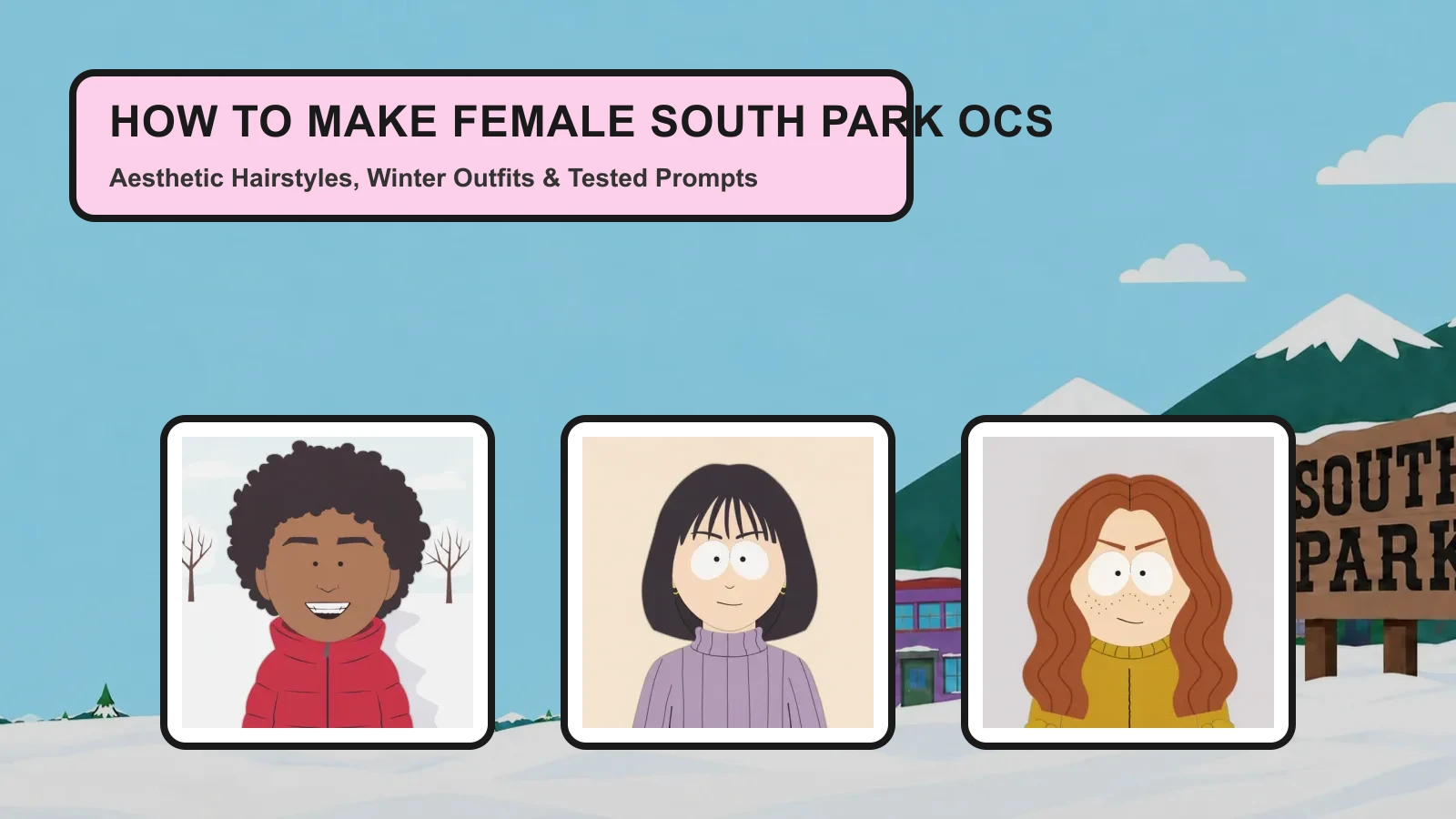 How to Make Female South Park OCs: Outfits, Hair & Prompt Ideas How to Make Female South Park OCs: Outfits, Hair & Prompt Ideas