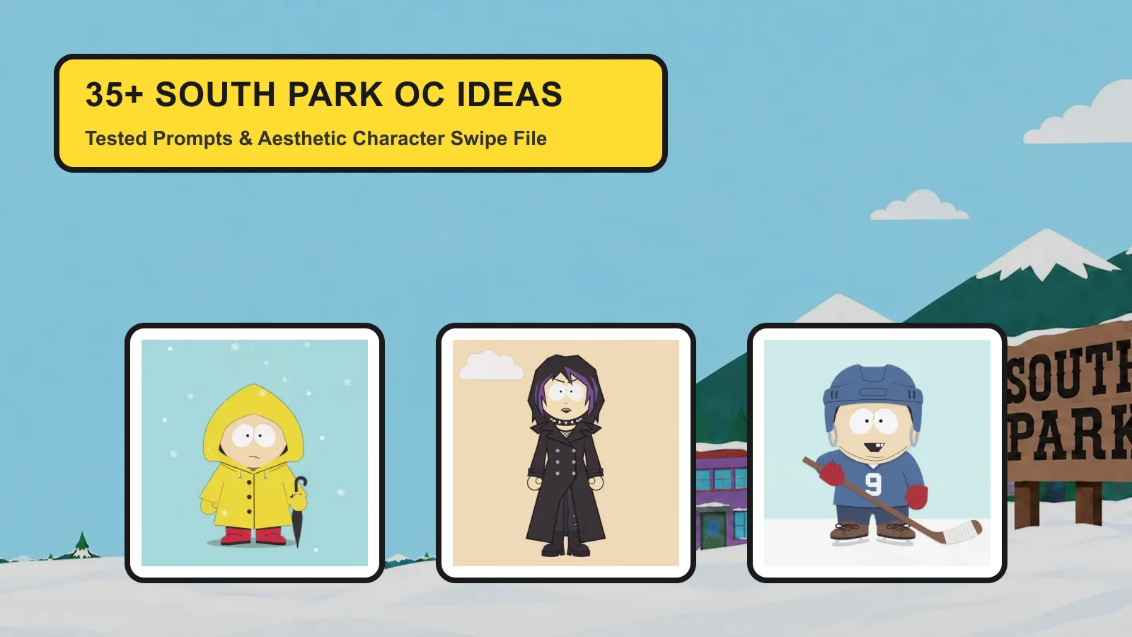 36 South Park OC Ideas & Prompts 36 South Park OC Ideas & Prompts